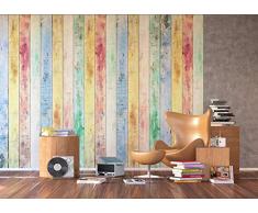 AG Design FTXXL 1470 Holzbrett, Papier Fototapete - 360x255 cm - 4 teile, Papier, multicolor, 0,1 x 360 x 255 cm
