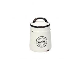 Tognana Urban Chic Dose Kaffee 12 cm, Keramik, Weiß