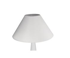 Rayher 2303802 Lampenschirm, rund, konisch, 35cmø unten, Höhe 22cm, weiß, 100% Polyester, für Stehleuchte, Tischleuchte, auch zum Bemalen und Bekleben