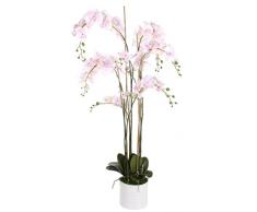 Shishi, Home of Beauty Phalaenopsis Getopfte Kunstpflanze mit 6Â Zweige, Kunststoff, pink, 155Â cm