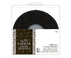 docrafts 5 m selbstklebend Crochet Bordüre Kapsel Kollektion, Midnight Blush