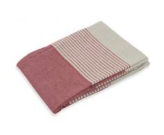 Galileo Casa Strandtuch, gestreift, 90 x 180 cm, Rot 90 x h 180 cm; Farbe: braun