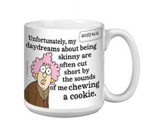 Tree-Free Aunty Acid Skinny tagträumen Kaffeebecher, Keramik, Mehrfarbig, 591 ml