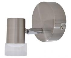 Näve Leuchten 1Er Wand-U. Deckenspot LED Deckenleuchte Malaga, Metall, Stahl, 7 x 4 x 10 cm