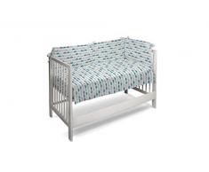 Petit Lazzari Tagesdecke 2 teilig Autos grün Wasser Wiege (60 x 120 cm)