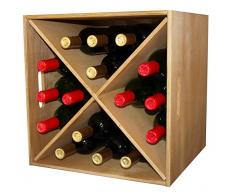 Expovinalia 246010 – Cajon Weinregal, Holz, Eiche hell