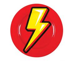 Seletti 17203 Blow Flash Teller, flach, Mehrfarbig