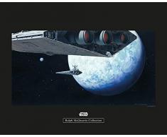 Komar Wandbild Star Wars Classic RMQ Hoth Orbit | Kinderzimmer, Jugendzimmer, Dekoration, Kunstdruck | ohne Rahmen | WB147-50x40 | Größe: 50 x 40 cm (Breite x Höhe)