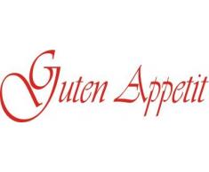 INDIGOS WG20032-61 Wandtattoo w032 Spruch Guten Appetit Wandaufkleber 96 x 33 cm, grün