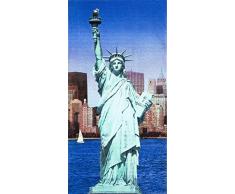 Bahia Collection by Dohler Freiheitsstatue Velours brasilianisches Strandtuch 76,2 x 152,4 cm