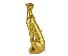 Candlelight Kerzenleuchter Dekofigur, Kunstharz, goldfarben, 43 cm