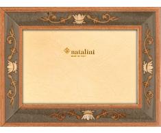 Natalini Luigi XIV Grigio 13X18 Bilderrahmen mit Unterstützung für Tisch, Tulipwood, Grau, 13 X 18 X 1,5