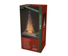 Konstsmide 2804-000 LED Acryl Weihnachtsbaum / für Innen (IP20) / 3 warm weiße Diode / Batteriebetrieben: 3 x AA 1.5V (exkl.)