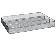 Honey-Can-Do Stahlgeflecht Besteck Utensil Organizer, Silber, Silber, 16x11x2