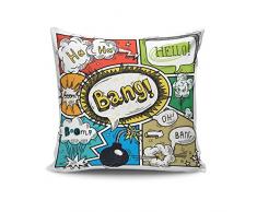 Kissy Dekokissen, Baumwolle, Mehrfarbig, 45 x 45 cm