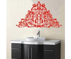 INDIGOS 4052166043045 Wandtattoo w257 Ranken Ornamente Wandaufkleber 96 x 54 cm rot