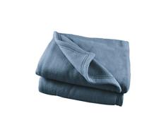 Poyet Motte polex Fleecedecke Polyester Vergissmeinnicht, Polyester, Myosotis, 220x180 cm