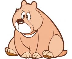 INDIGOS 4051719737059 Wandtattoo MF220 knuddeliger Teddybär 60 x 56 cm