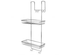 Metaltex 404520 Regal Mallorca mit Buegel 2 Etagen, 26 x 20 x 58 cm