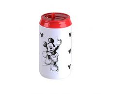 Ambition 72512 Thermodose weiß 250ml Isolierbecher Becher to go Tinkbecher Press Verschluss Mundstück Edelstahl Kunststoff Mickey Minnie Maus Disney Kinder Geschenk modern, 18/8