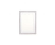 Montiert Konfetti Holz Rahmen Reihe 20 mm Fotorahmen | Bilderrahmen | Poster - m-cnfeti-RNG-2-20 mm - Parent, White Distressed with White Bespoke Mount, 17x17 for 15x15 Pictures