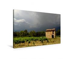 Premium Textil-Leinwand 90 x 60 cm Quer-Format Weinberg, Provence, Südfrankreich | Wandbild, HD-Bild auf Keilrahmen, Fertigbild auf hochwertigem Vlies, Leinwanddruck von N N
