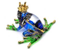 Zoo Craft Dekofigur Froschprinz, mundgeblasen, handgefertigt, Miniatur