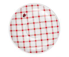 Feinkost Käfer Geschirr, Porzellan, Weiß/rot, 12 x 12 x 2 cm, 6-Einheiten