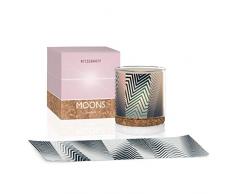 RITZENHOFF Moons Windlicht von Shinobu Ito, mit Korkfuß, inkl. zwei austauschbarer Motiveinleger