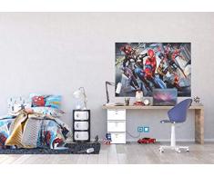 AG Design FTDM 0751 Spider-Man Marvel, Papier Fototapete Kinderzimmer- 160x115 cm - 1 Teil, Papier, multicolor, 0,1 x 160 x 115 cm