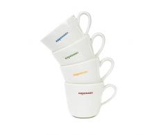 Keith Brymer Jones KBJ-0645 Word Range Espressotasse aus Porzellan, 100 ml, Weiß