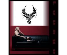 INDIGOS 4052166025928 Wandtattoo w143 Drache, Feuer, Tribal Wandaufkleber 120 x 91 cm, braun