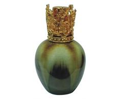 StealStreet ss-gc-cb-203gr meliert Olive Porzellan Katalysator Duft Lampe mit Gold Garten Gap