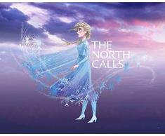 Komar Disney Wandbild Frozen ELSA The North Calls | Kinderzimmer, Babyzimmer, Dekoration, Kunstdruck | ohne Rahmen | WB073-50x40 | Größe: 50 x 40 cm (Breite x Höhe)