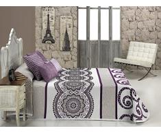 Textilia Misouri - Tagesdecke, Decke für das Bett, Lila 270 x 270 cm Lila