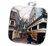 3dRose Topflappen, weiß, 20,3 x 20,3 cm