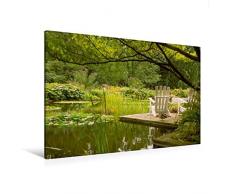 Calvendo Premium Textil-Leinwand 120 cm x 80 cm quer, Planten un Blomen Hamburg | Wandbild, Bild auf Keilrahmen, Fertigbild auf echter Leinwand, Leinwanddruck: Botanischer Garten in Hamburg Orte Orte