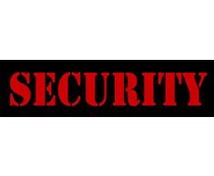 WitnyStore Sicherheit Aufkleber Bodyguards Cops Türschild WARNUNG babyschaukeln Aufkleber Vinyl Stoßstangen