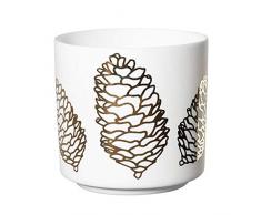 ASA Lichterspiel Windlicht, Porzellan, Weiß, Höhe 6,8 cm/Durchmesser 7 cm