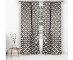 Unbekannt Blackout365 LKyra Verdunkelungsvorhang, 96x213,4 cm, Schwarz 38 x 84 Inches grau