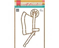 Marleen, Schubkarre, Mariannen-Design, für Scrapbooking, Karten und andere Papierbasteln, Blanc