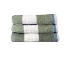 Incredible Home Handtuch-Set, 3-teilig, Blau Bath graugrün