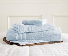 3-teilig 100% Türkische Baumwolle 700 GSM Handtuch Set grau