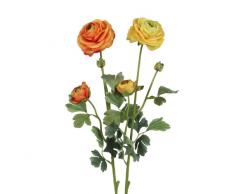 BELLAFIORA 01AMAZ021124 Kunstblume Hahnenfuss, 85 cm, Gelb/Orange