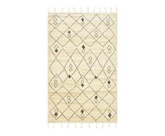Solo Rugs Bos Teppich, marokkanisch, handgeknüpft, für den Innenbereich, 1,5 x 2,4 m, Braun
