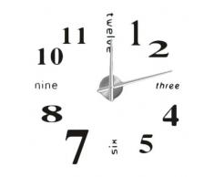 Design 12 Wanduhr 100-130 cm 3 D XXL Uhr Moderne Selbst gestaltbare Do-it-Yourself Wanduhr