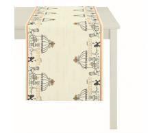 APELT 4054_48x140_70 Tischläufer Bistro circa 48 x 140 cm, braun / beige