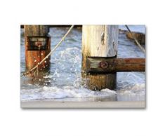 Premium Textil-Leinwand 90 x 60 cm Quer-Format Pur maritim | Wandbild, HD-Bild auf Keilrahmen, Fertigbild auf hochwertigem Vlies, Leinwanddruck von Susanne Fuchs