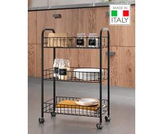 Lugano Lava Allzweckwagen 3 Etg. 41x23x63cm TouchTherm