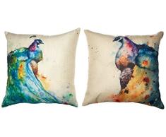Set von 2 3 4 PCS Stück Bürostuhl Autositz Rückseite Kissenbezug chezmax Muster bedrucktem Leinen Flachs Überwurf Kissen Fall Kissenbezug, pillowslip für Verliebte Paare Hochzeit Jahrestag Bettwäsche Bett Zeichnen Living